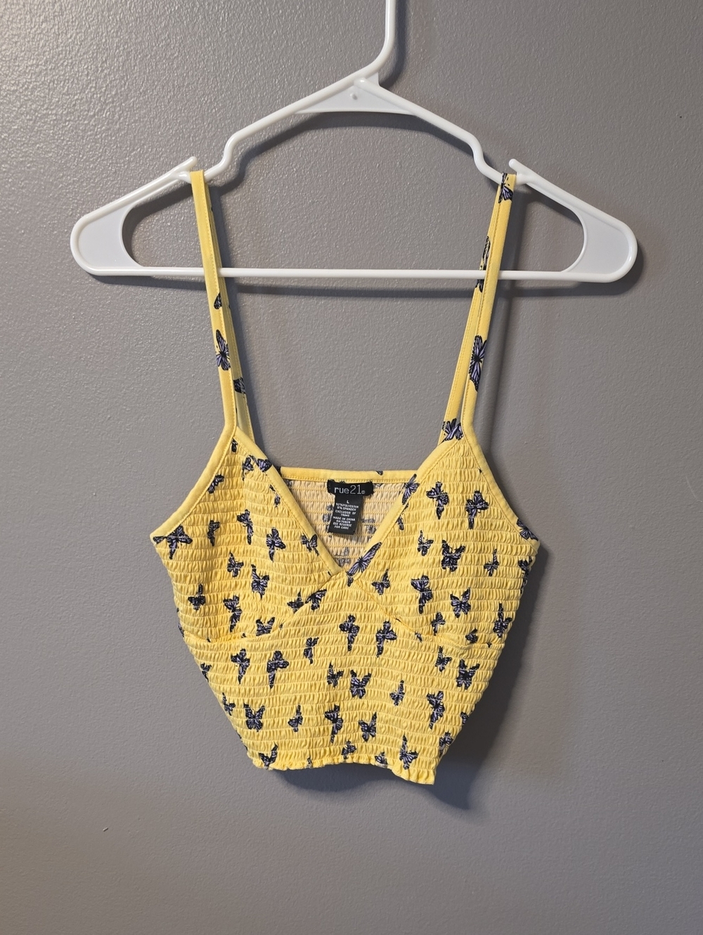 Rue 21 Women's Large Crop Top Tank Top Shirt